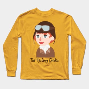 Amelia Earhart Long Sleeve T-Shirt